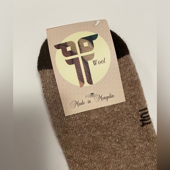 Yak wool blend thermal socks taupe brown 34-36 Mongolia - Picture 5 of 5